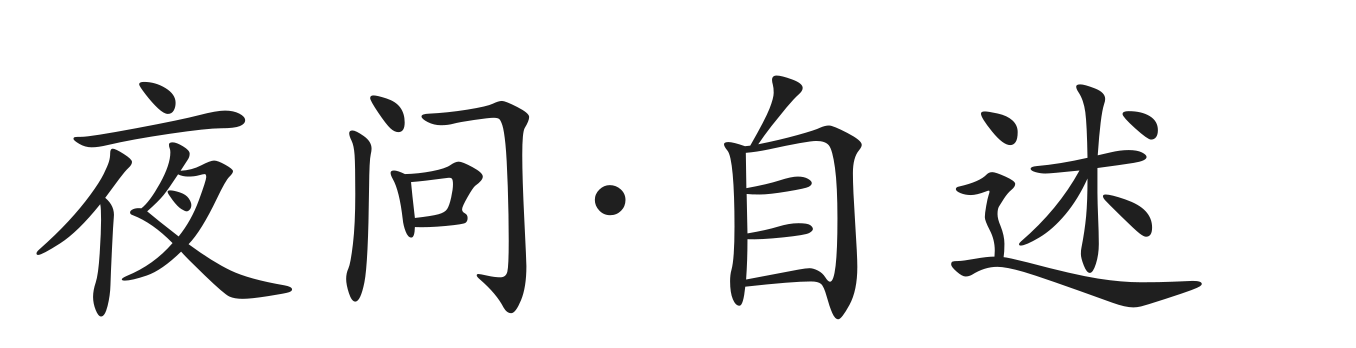 夜问·自述